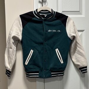 Zara Teal and White Jacket